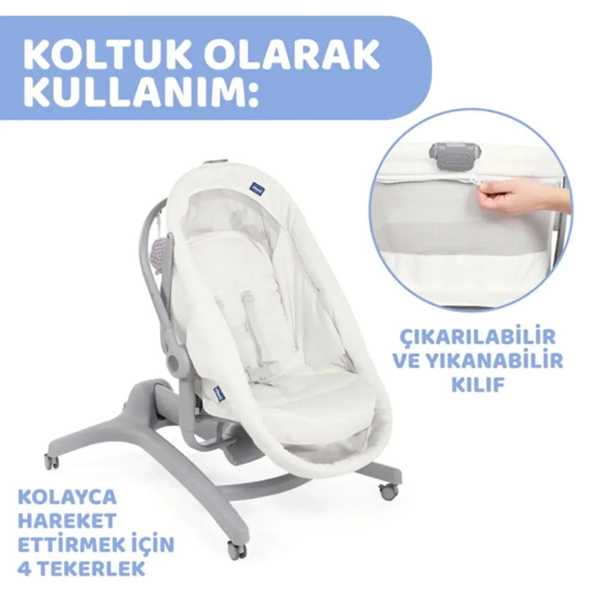 Chicco Baby Hug 4 in 1 Air Ana Kucağı White Snow