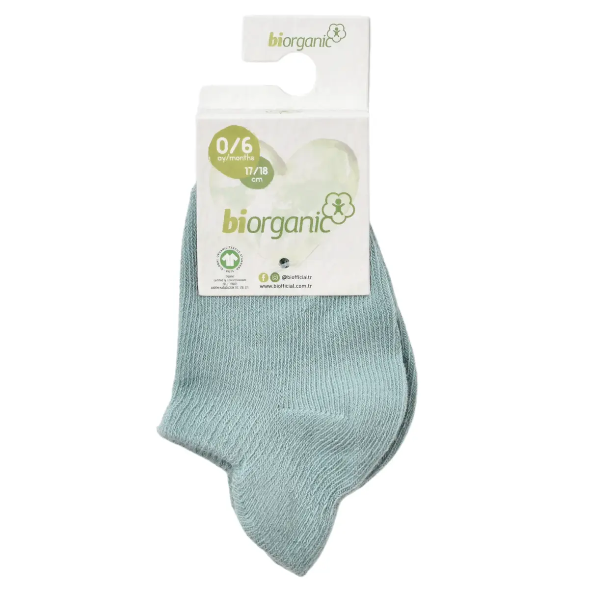 Bibaby Organik Çorap Soket Basic Sneaskers Yeşil Bibaby Organik Çorap Soket Basic Sneaskers Yeşil