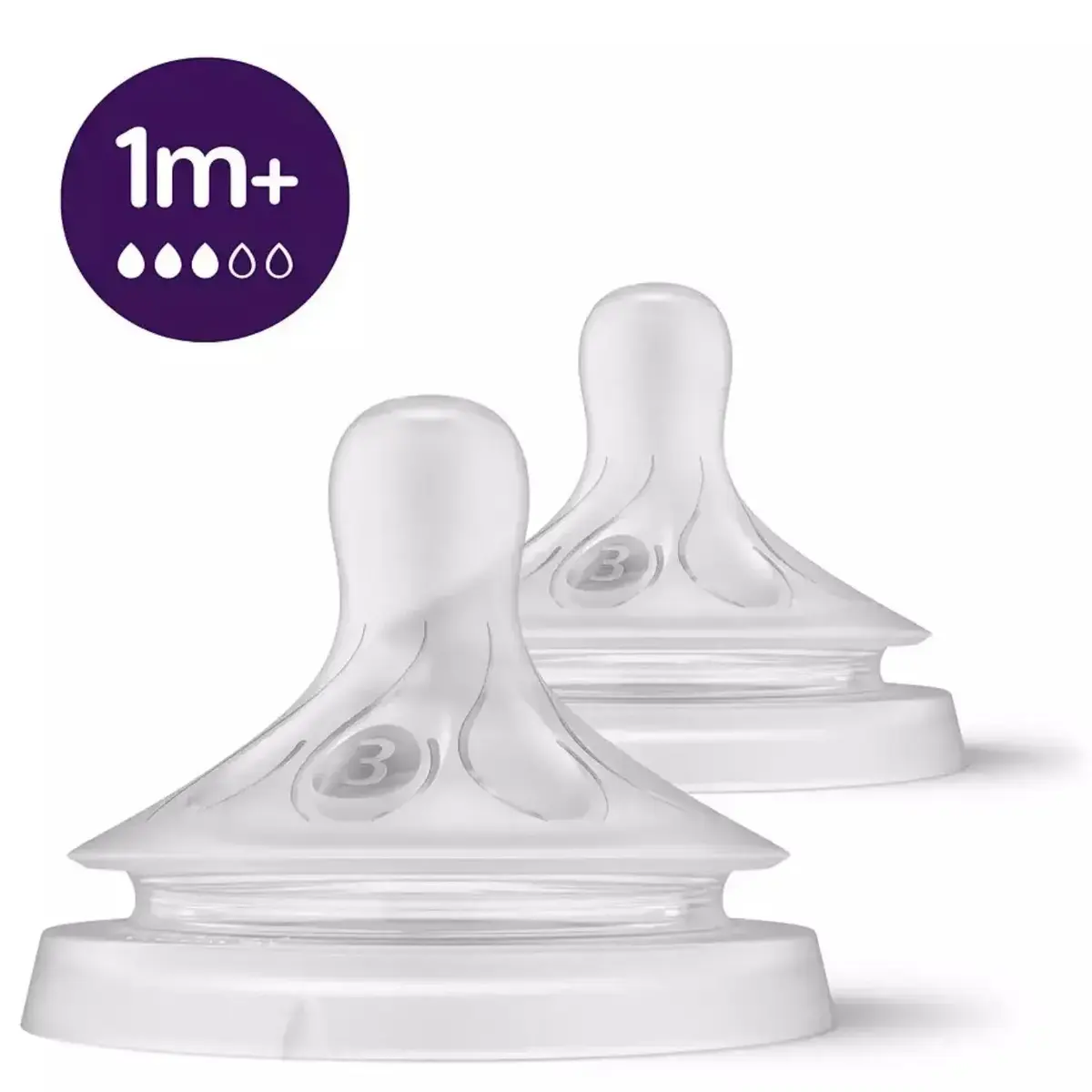 Philips Avent Doğal Tepkili Biberon Emziği 2li 3 Numara 1+ Ay