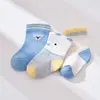 Bibaby Organik Çorap Soket 3lü Papyonlu Koala Mavi