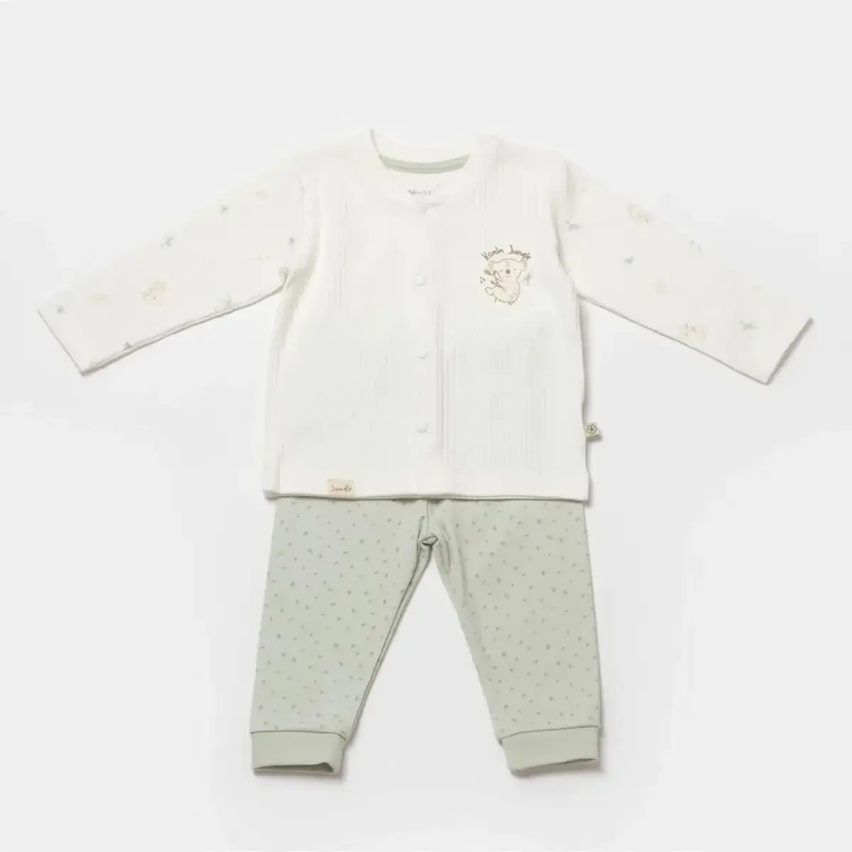 Bibaby Organik Pijama Takımı Koala Jungle Mint