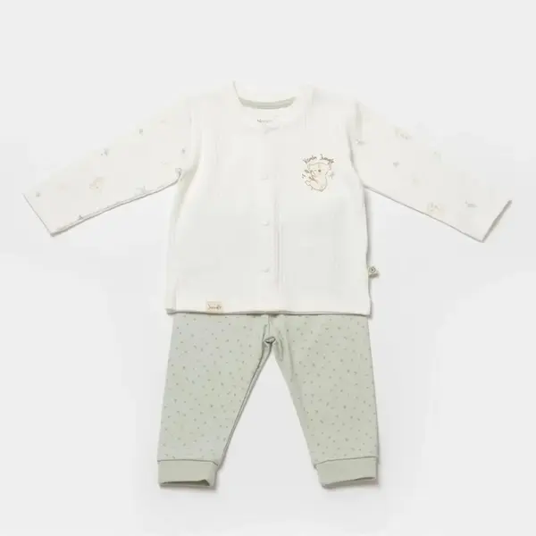 Bibaby Organik Pijama Takımı Koala Jungle Mint
