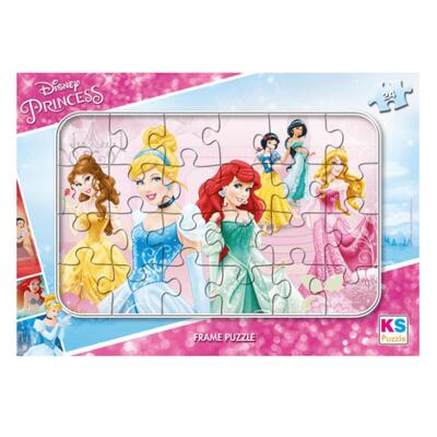 Princess Disney Frame Puzzle 24 Parça