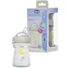 Chicco Natural Feeling Silikon Emzikli Cam Biberon Desenli 250 ml 0+ Ay Yeni
