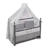 Meltem Kids Kral Beşik 60x120 cm Gri - Moon Gri