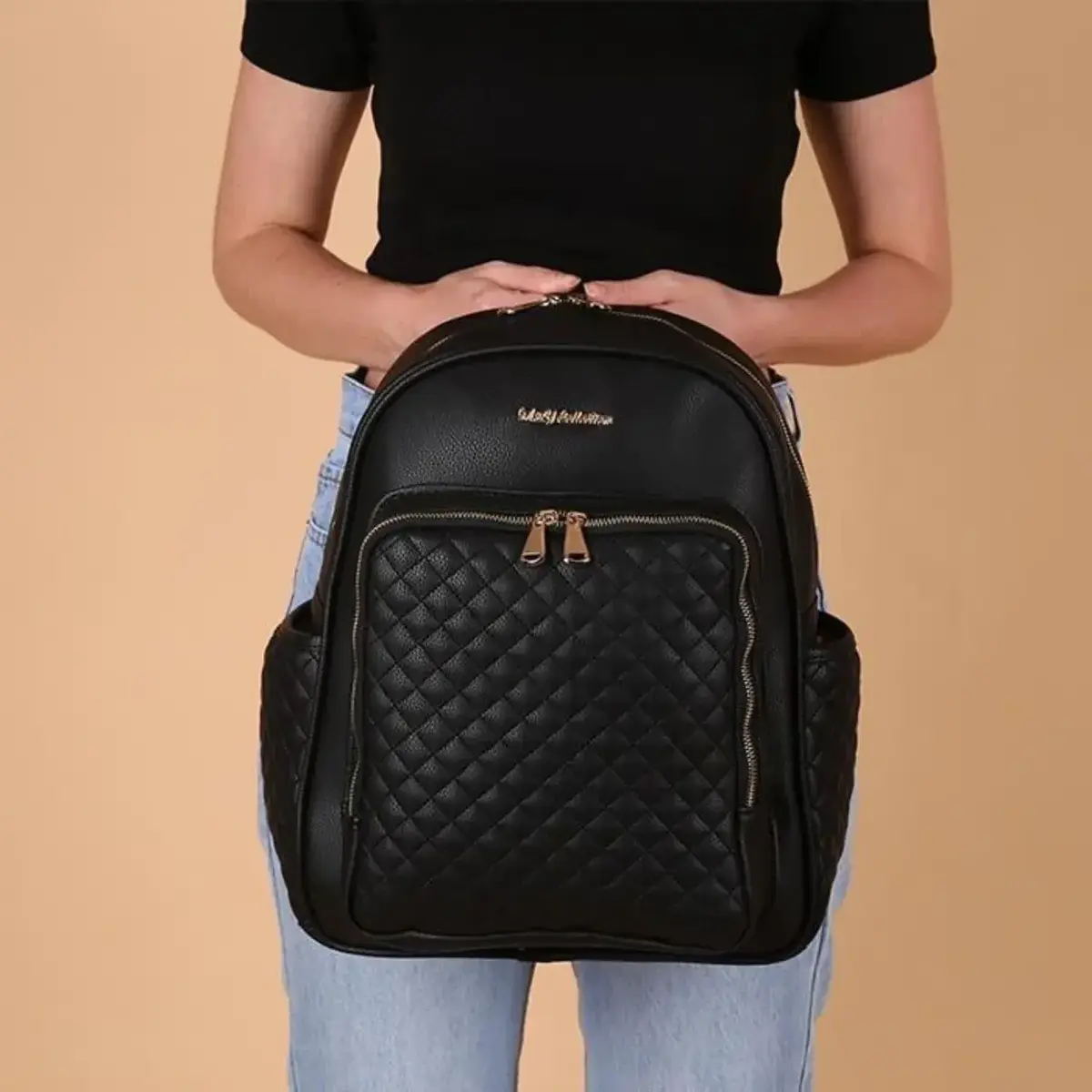 M&Y Collection Dust Deri Sırt Çantası Siyah
