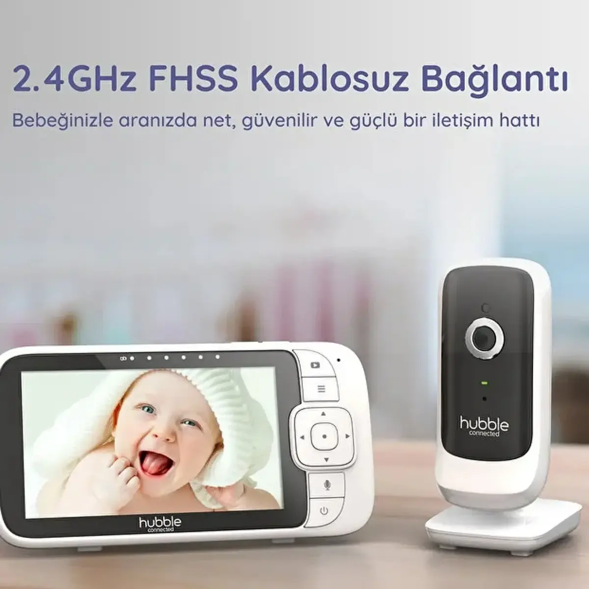 Hubble Nursery P View Premium 5’’ Dijital Ekranlı Bebek Kamerası