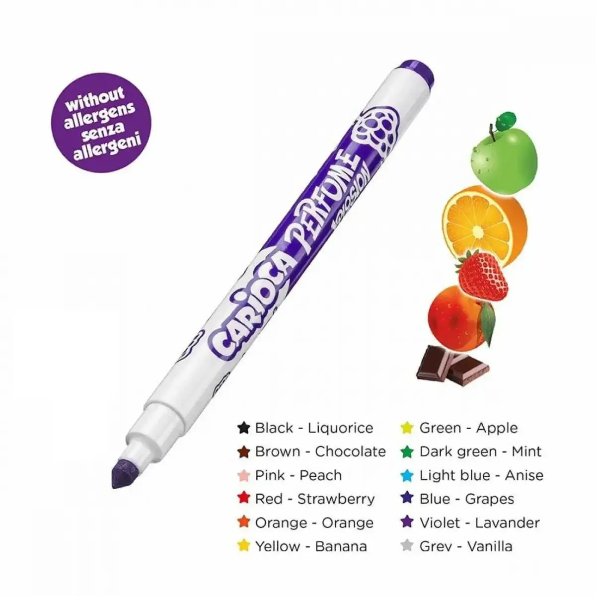 Carioca Kokulu Keçeli Boya Kalemi 12'Li