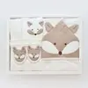 Bibaby Bornoz Takımı Sweet Fox Ekru - Kahverengi