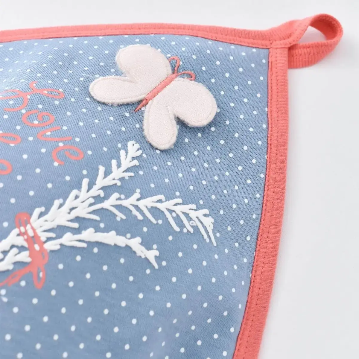 Bibaby Organik Bebek Bornoz Takımı Wild Flowers Coral