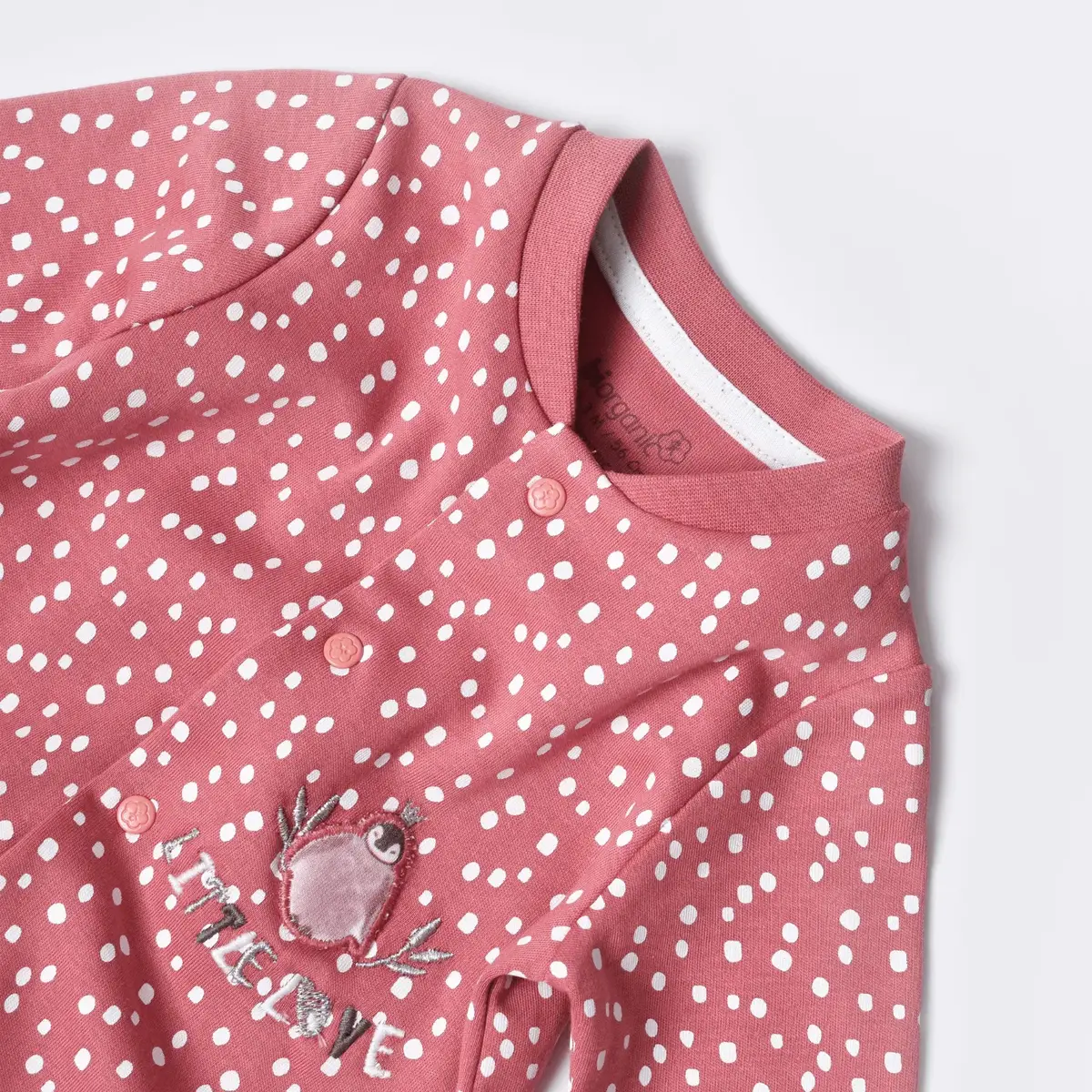 Bibaby Organik Tulum Çoraptolon Little Love Rose Dry