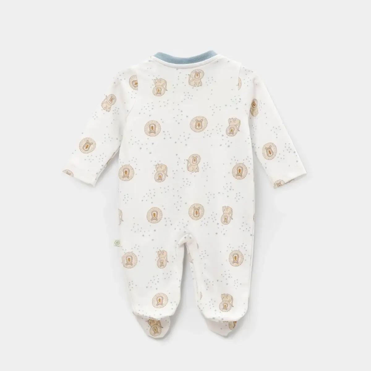 Bibaby Organik Tulum Brave Lion Ekru - Turkuaz