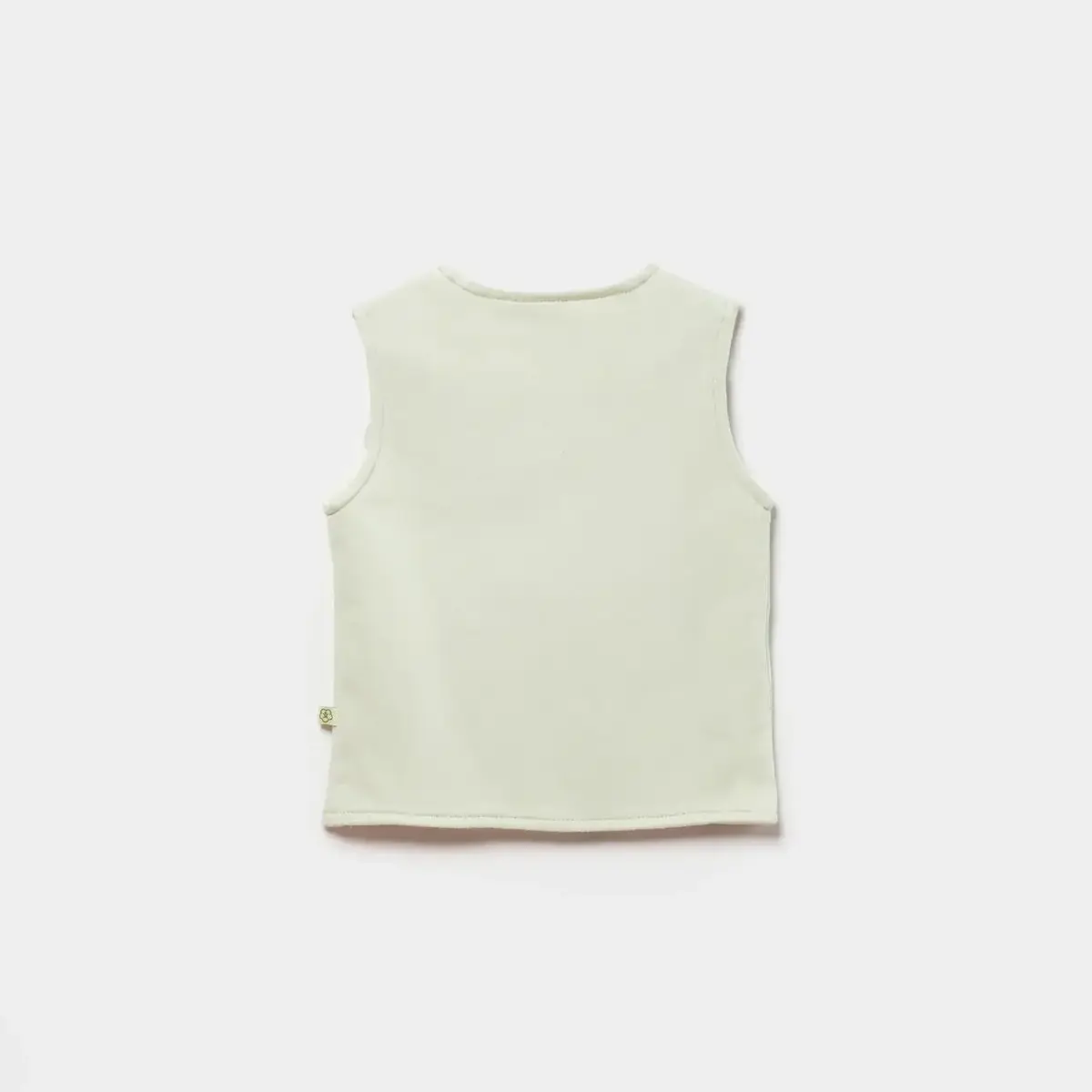 Bibaby Organik Yelek Tiny Birds Ekru - Yeşil