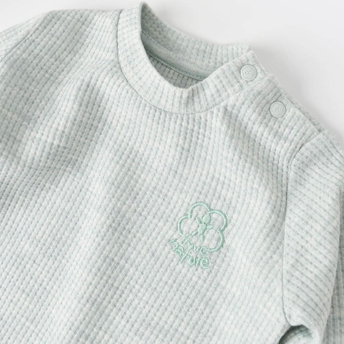 Bibaby Organik 2li Takım Nature In Waffle Yeşil Melanj