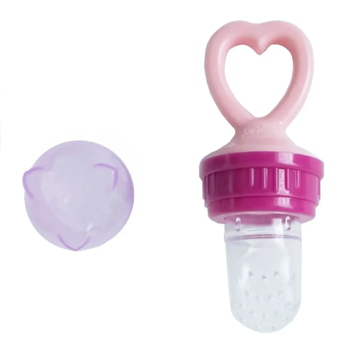 Mycey Silikon Meyve ve Sebze Emziği Pembe