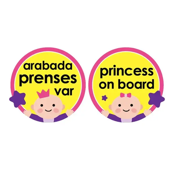 Babyjem Arabada Prenses Var Pembe