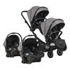 Prego 2223 Ibiza Plus Travel Sistem İkiz Bebek Arabası Gri