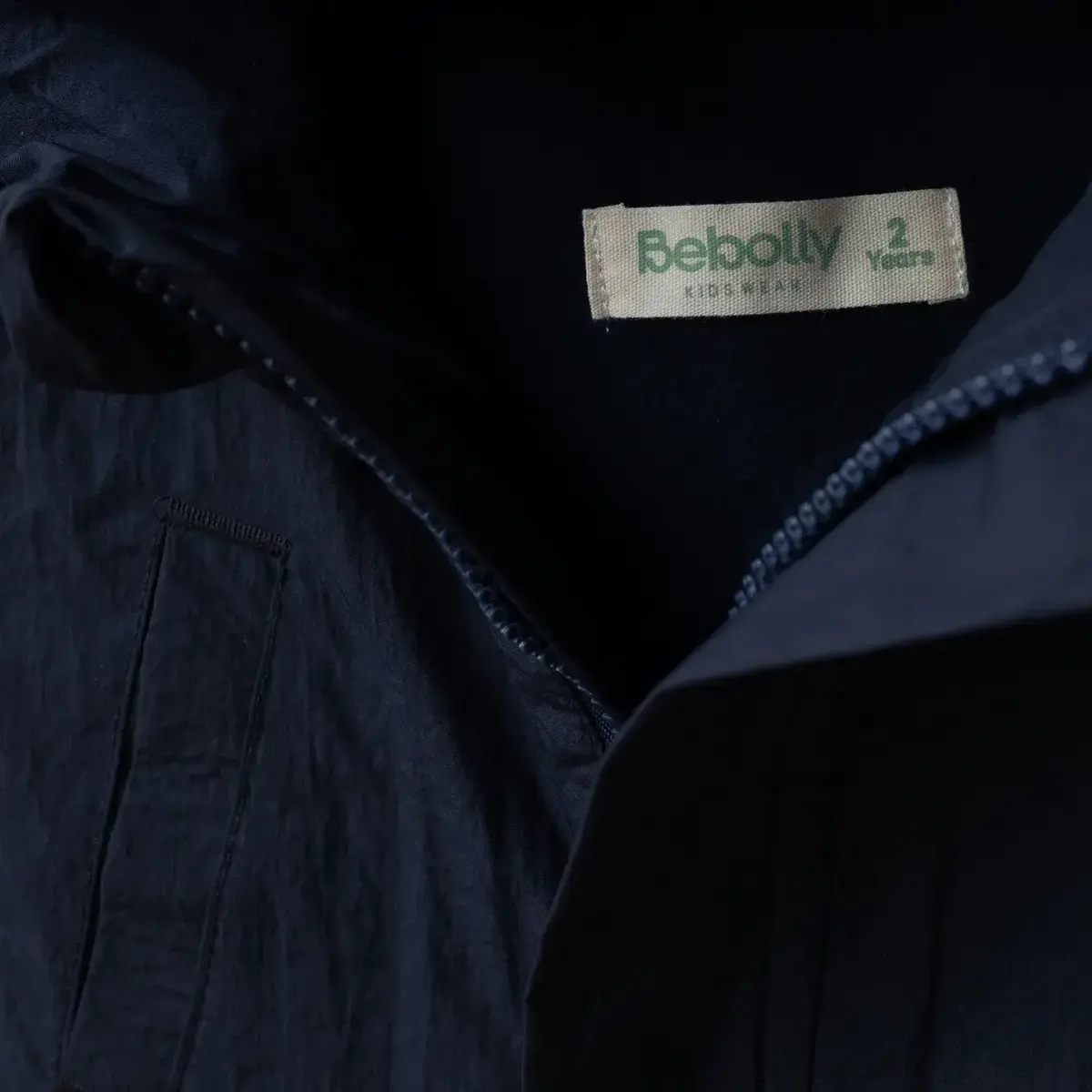 Bebolly Yağmurluk Kapaklı Cep Lacivert