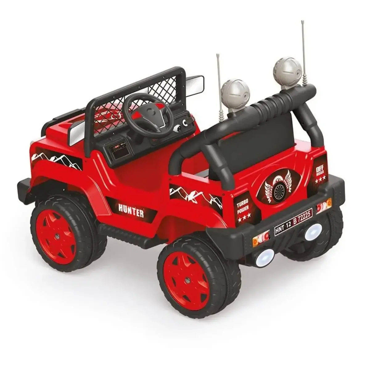Dolu Hunter Akülü Araba Jeep Uzaktan Kumandalı Kırmızı 12 Volt
