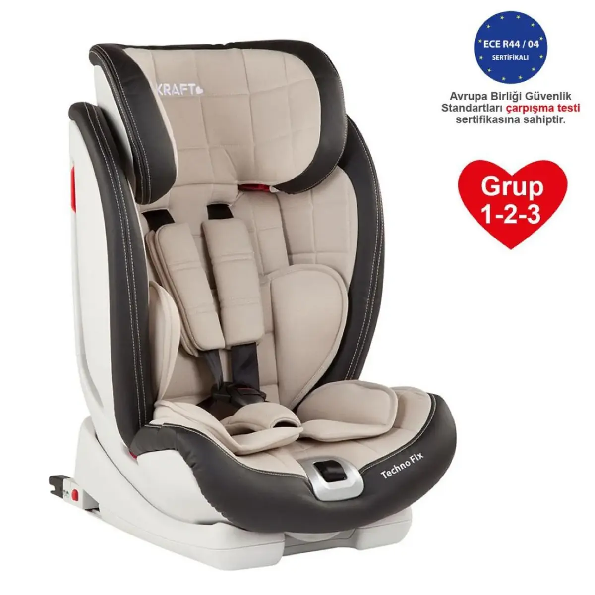 Kraft Techno Fix Oto Koltuğu 9-36 Kg Siyah