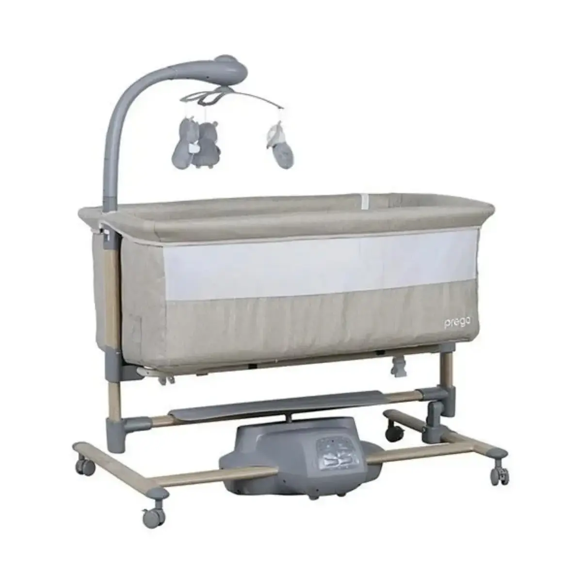 Prego 4091 Carmela Elektrikli Anne Yanı Beşik 57x93 cm Bej