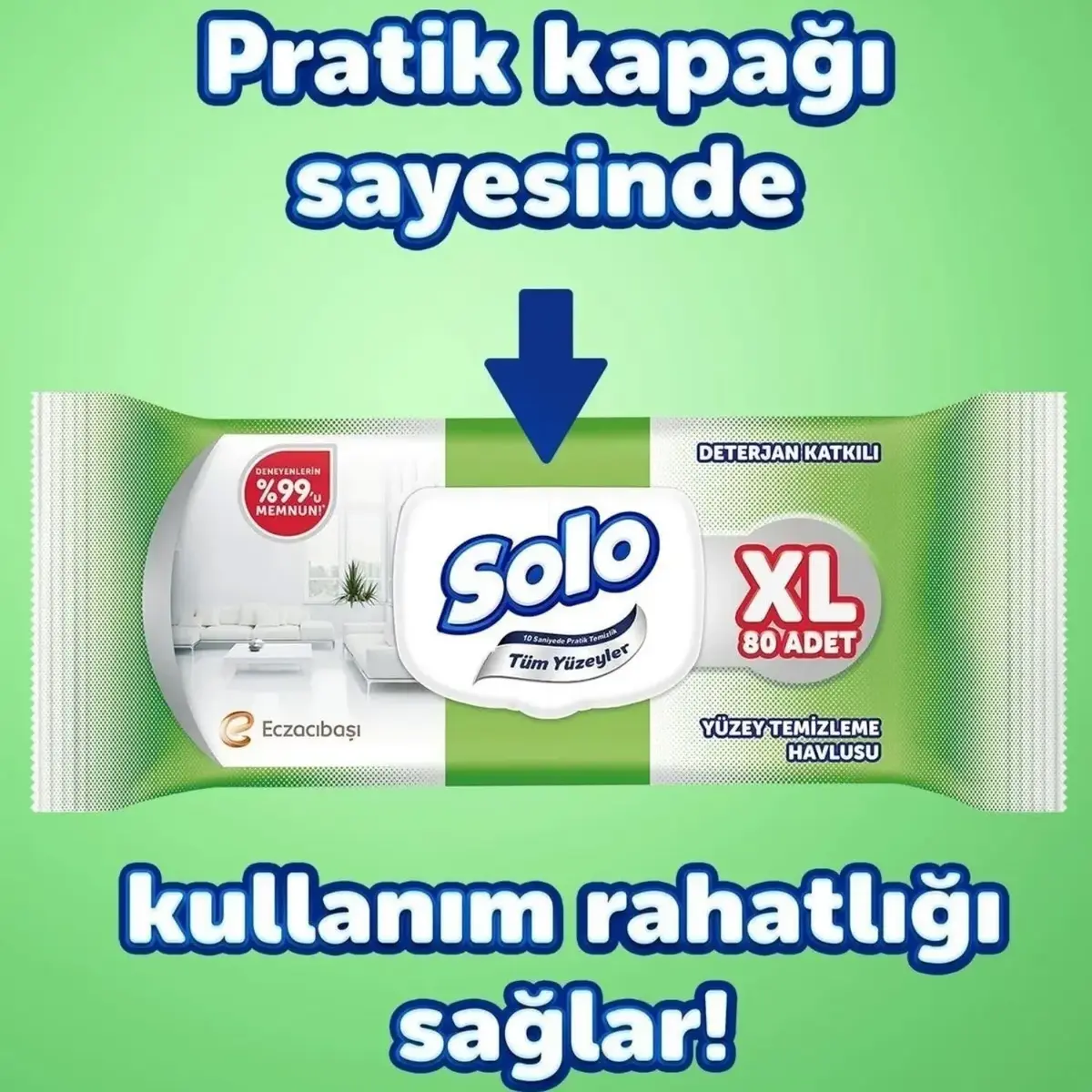 Solo XL Yüzey Temizlik Havlusu 80 li
