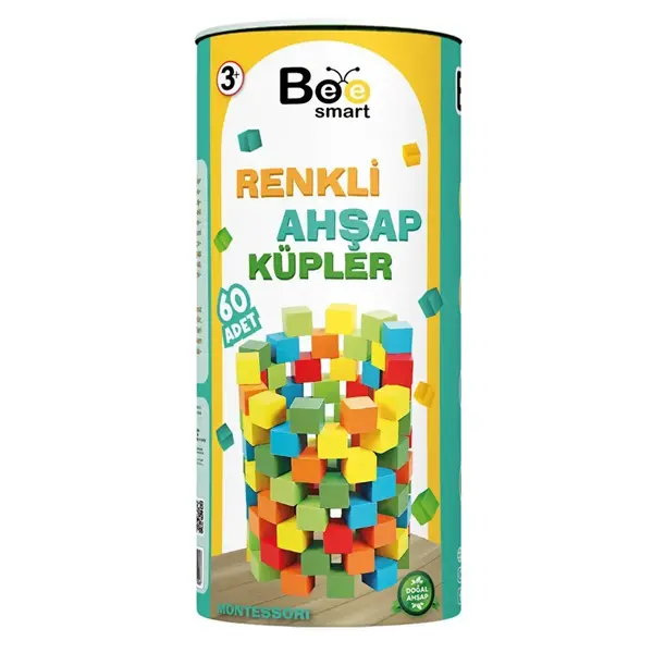 Bee Smart Renkli Ahşap Küpler