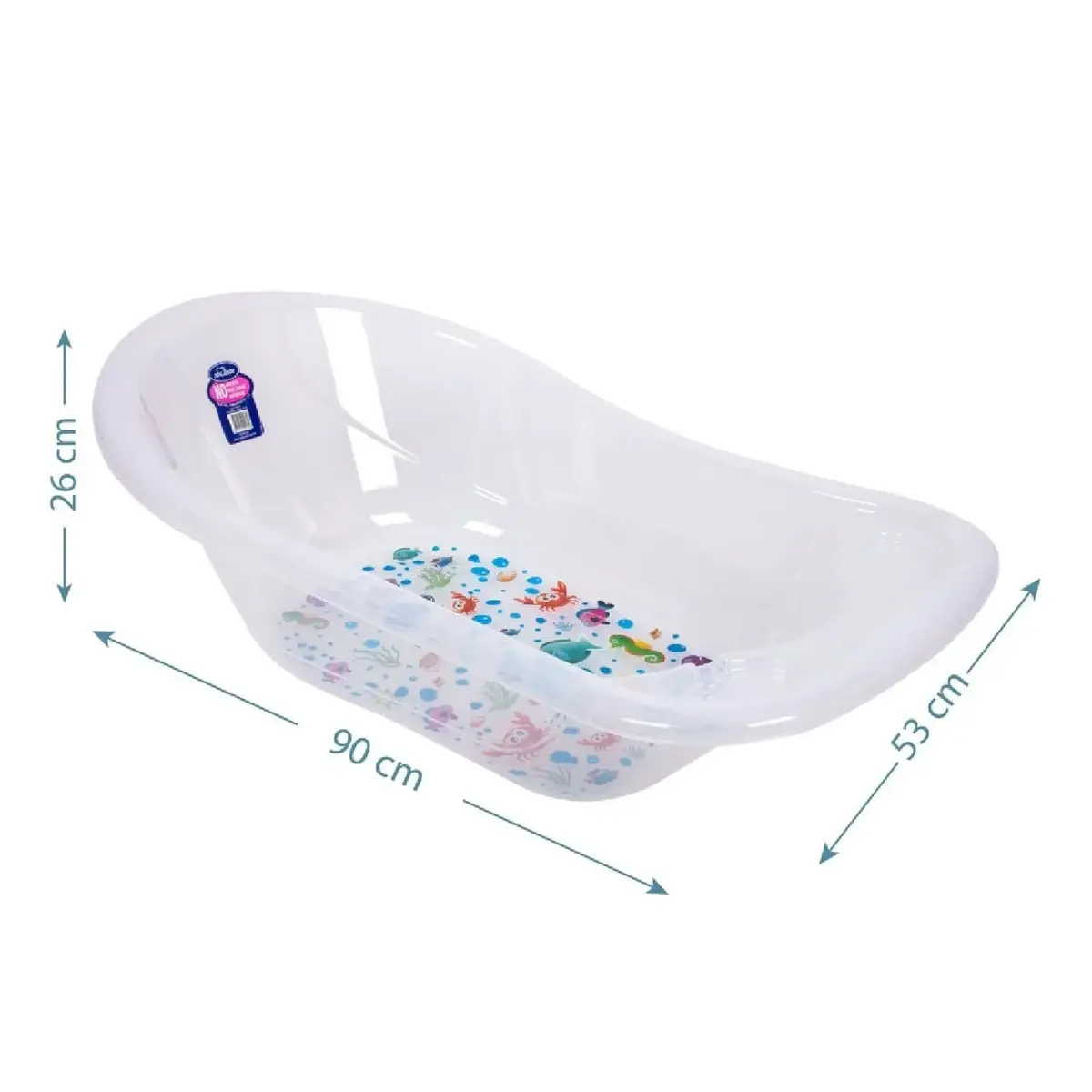 Sevi Bebe Giderli Bebek Banyo Küveti Desenli Şeffaf (Yeni)