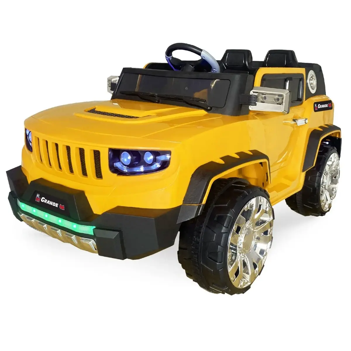 Grande Akülü Araba Kumandalı 4*4 12 Volt Sarı Grande Akülü Araba Kumandalı 4*4 12 Volt Sarı