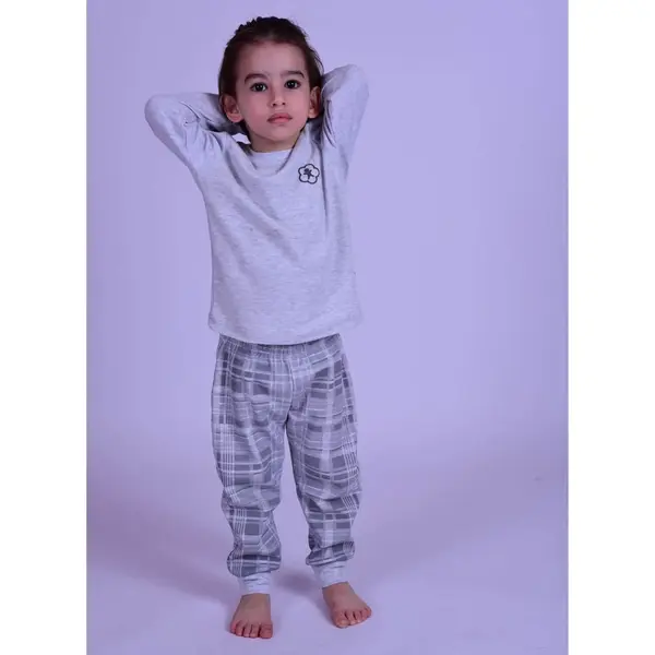 Bibaby Organik Pijama Takımı Comfort Kar Beyaz