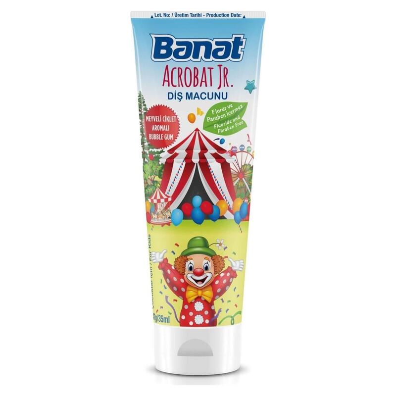 Banat Acrobat Jr Çocuk Diş Macunu 35 ml