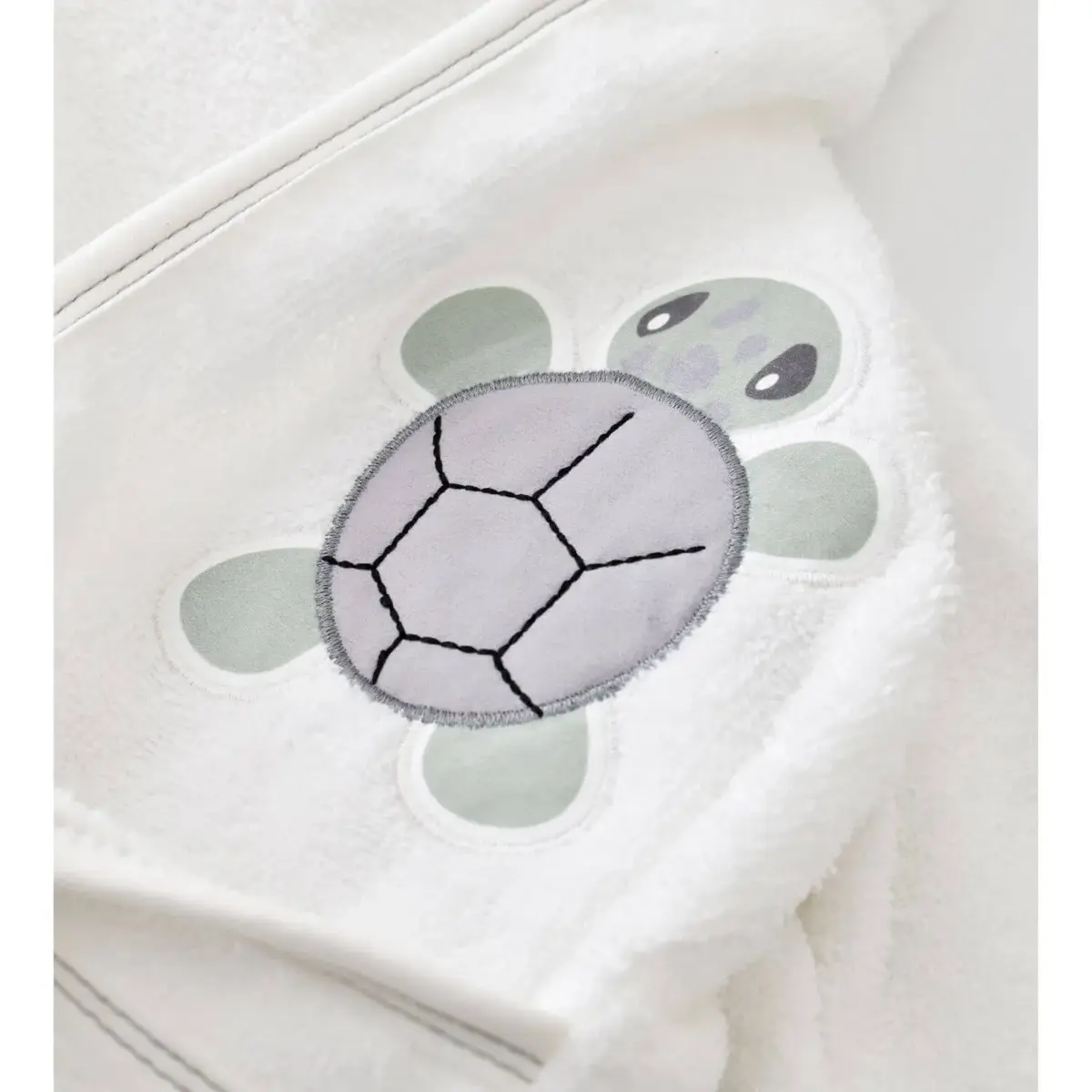 Bibaby Bornoz Takımı Tortoise Ekru - Yeşil