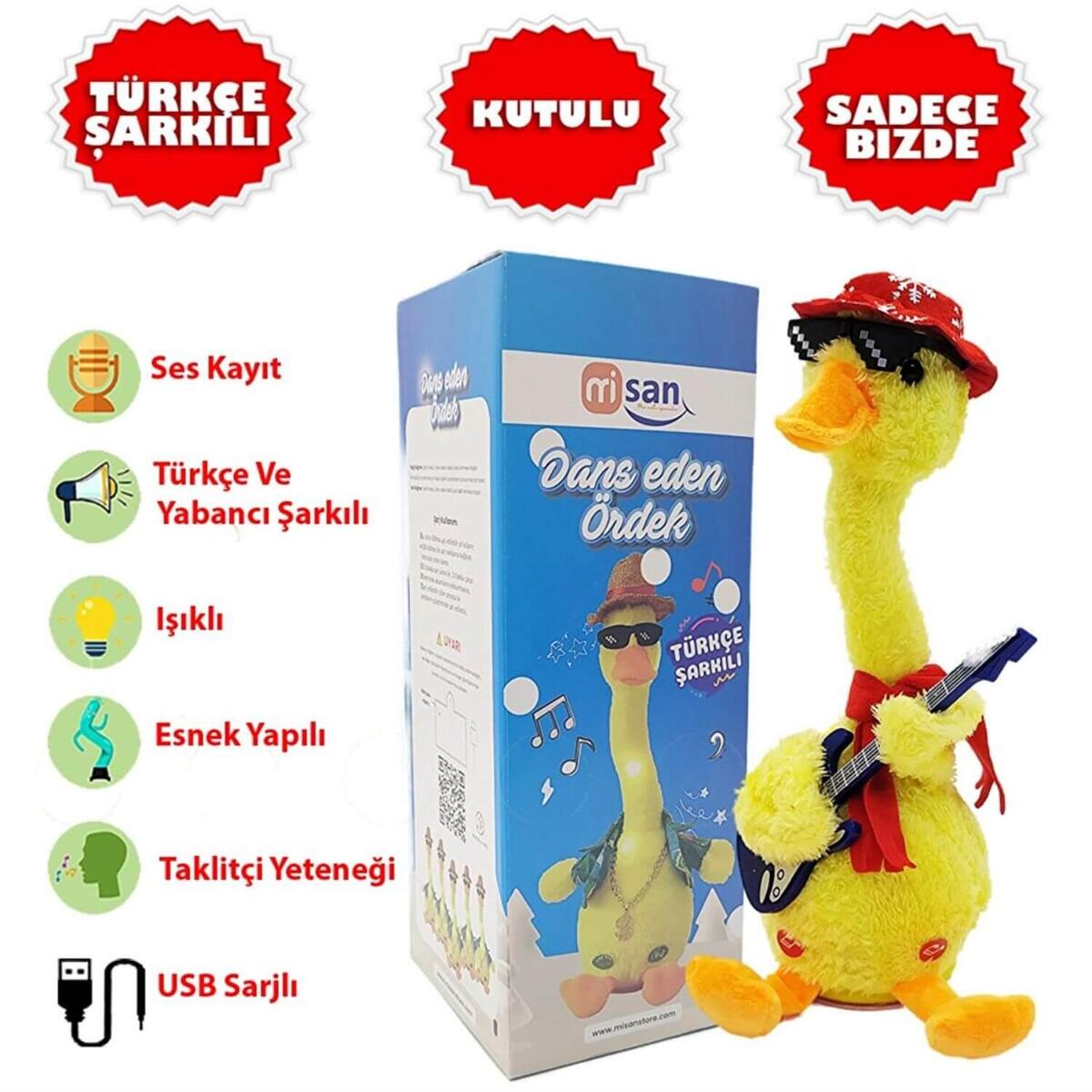 Dans Eden Şarjlı Peluş Ördek