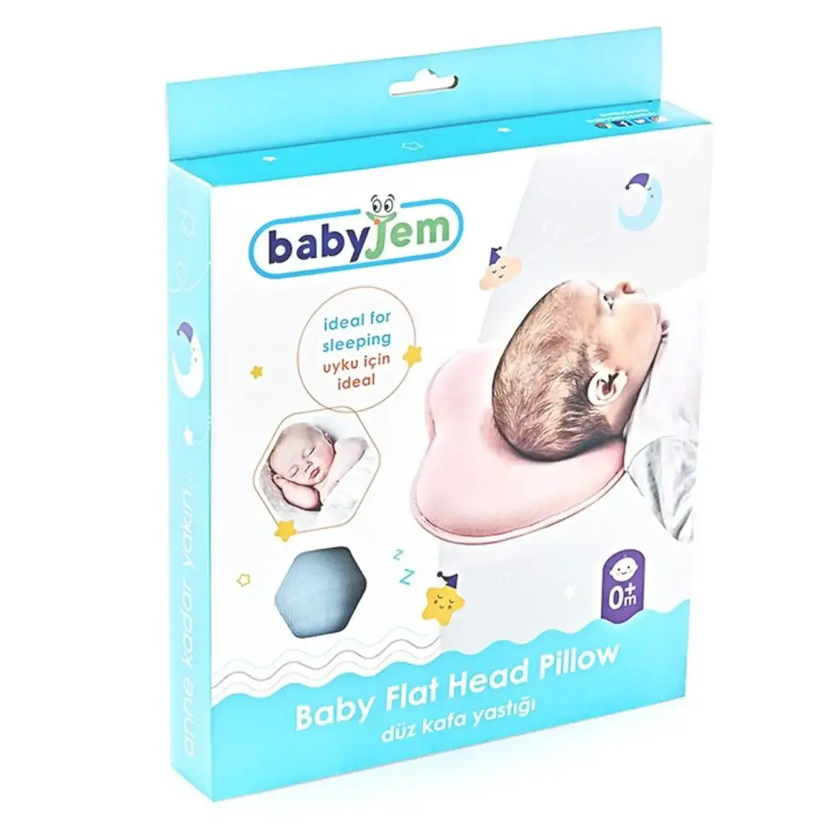 Babyjem Düz Kafa Yastığı Mavi