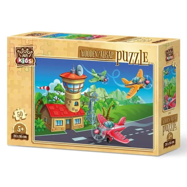 Art Kids Çılgın Pilotlar Ahşap Puzzle 50 Parça