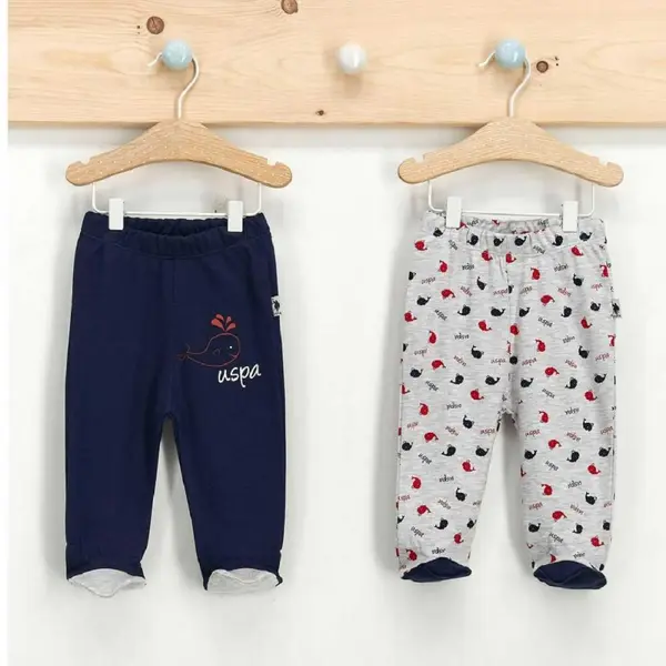 U.S Polo Pantolon Patikli 2li Lacivert