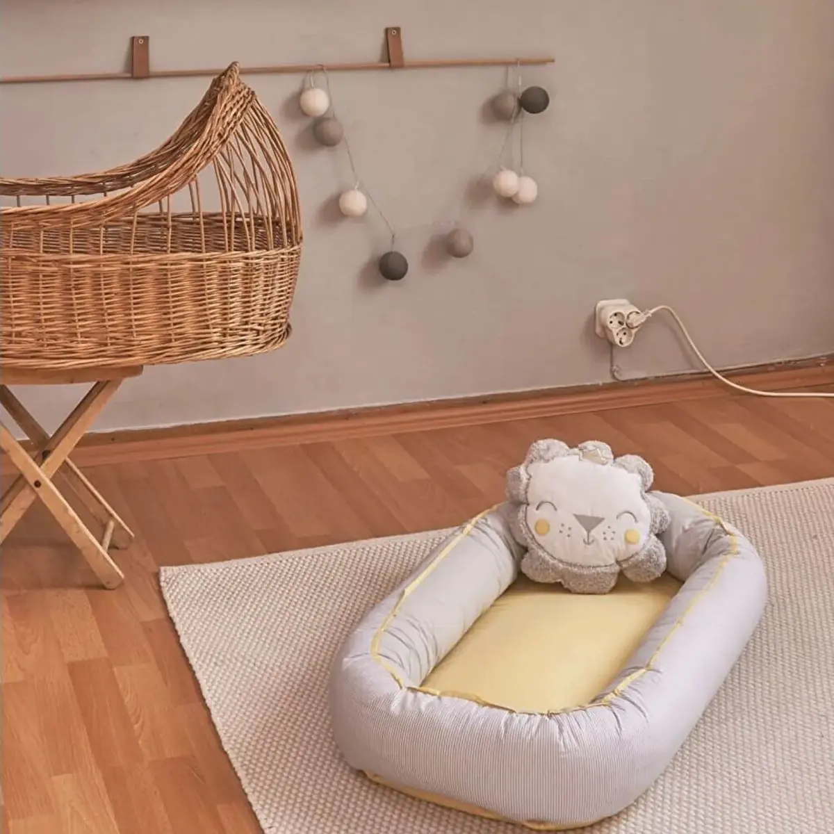 Bibaby Anne & Baba Yanı Yatağı Baby Nest Lüx Lion Sarı