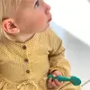 OiOi Nam Nam Silikon Mama Kaşığı 6+ Ay Woody Brown