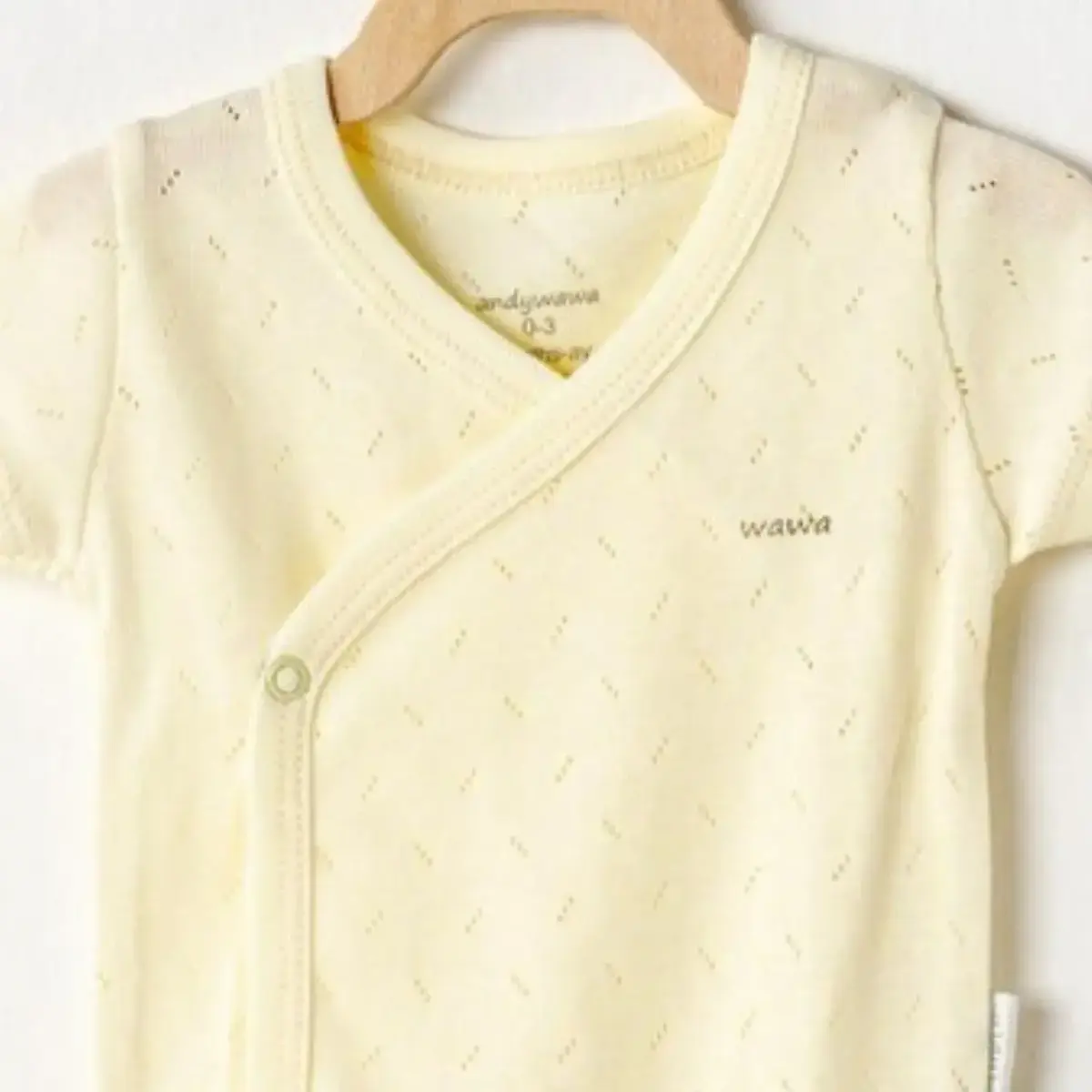 Andy Wawa Body Kısa Kol 2li Jakarlı Basic Sarı - Beyaz