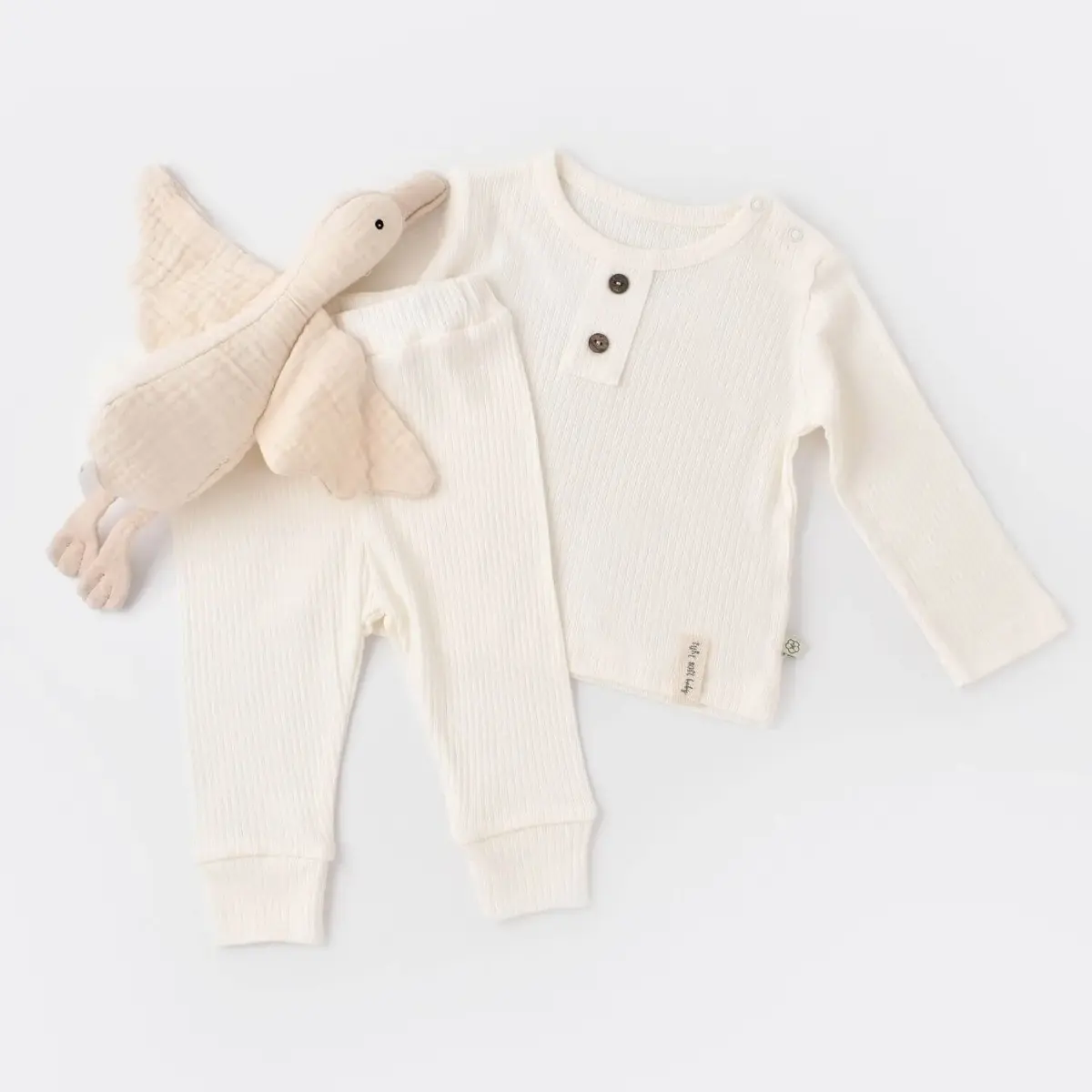 Bibaby Organik 2li Takım Soft Modal Ekru