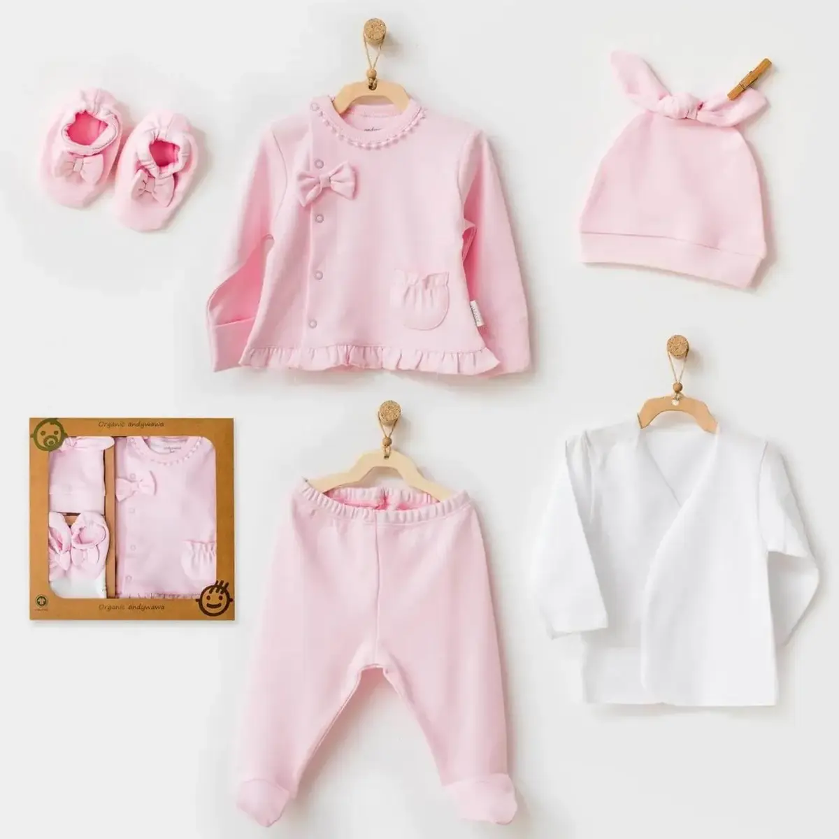 Andy Wawa Hastane Çıkışı 5li Natura Wawa Organic Pembe Andy Wawa Hastane Çıkışı 5li Natura Wawa Organic Pembe