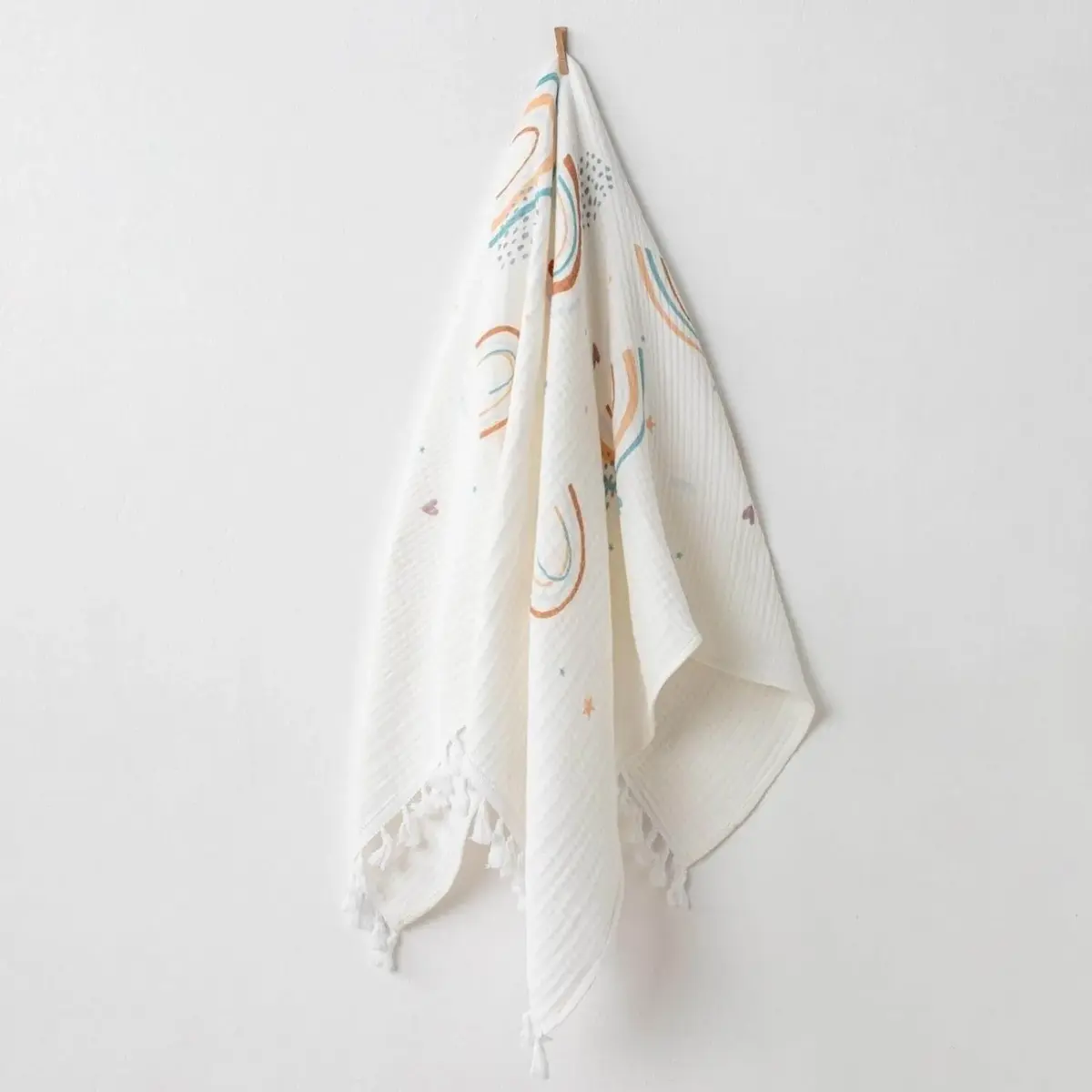 Andy Wawa Müslin Battaniye Baby Home 120x90cm Beyaz