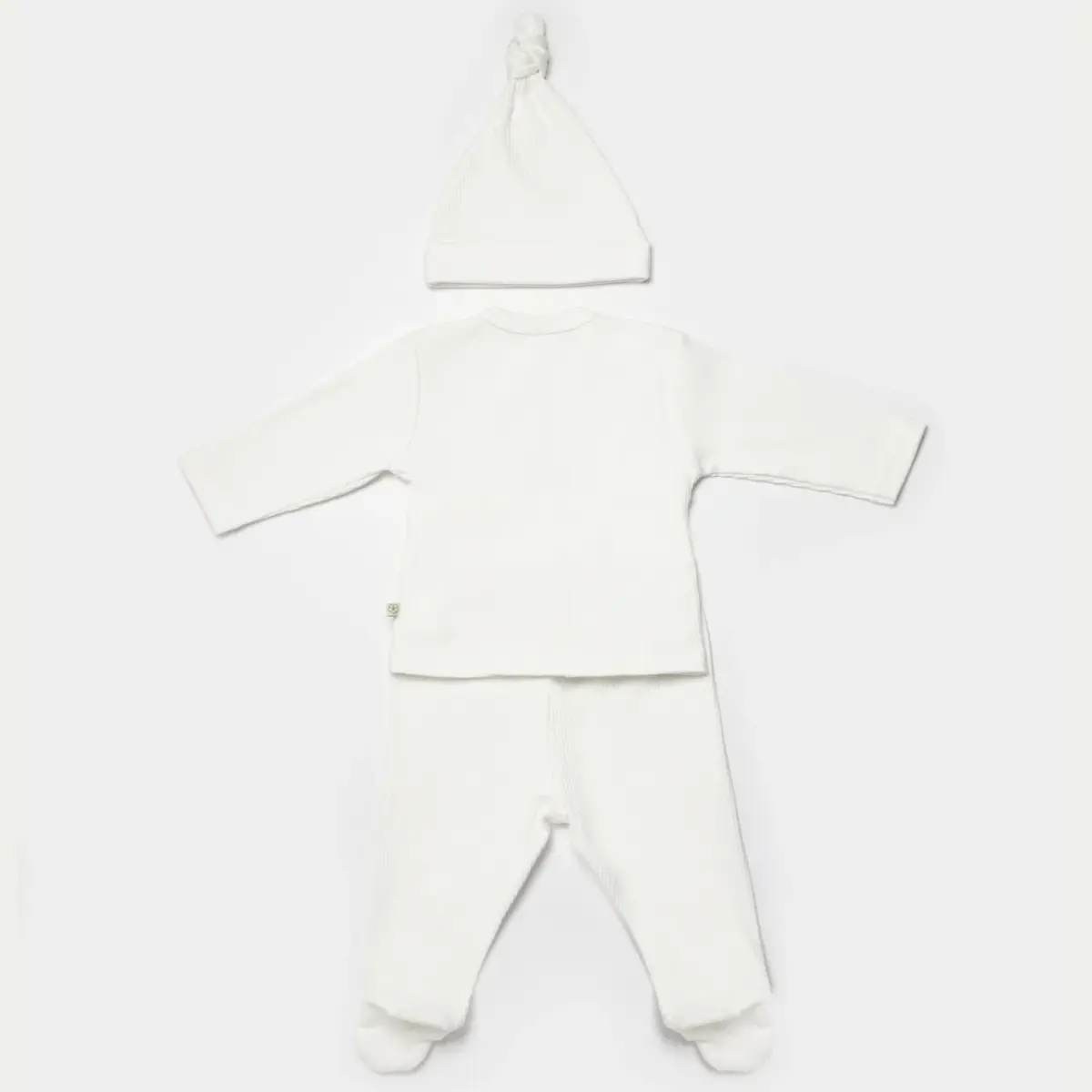 Bibaby Organik Zıbın Takımı 3lü Modal Nature Relax Baby Ecru