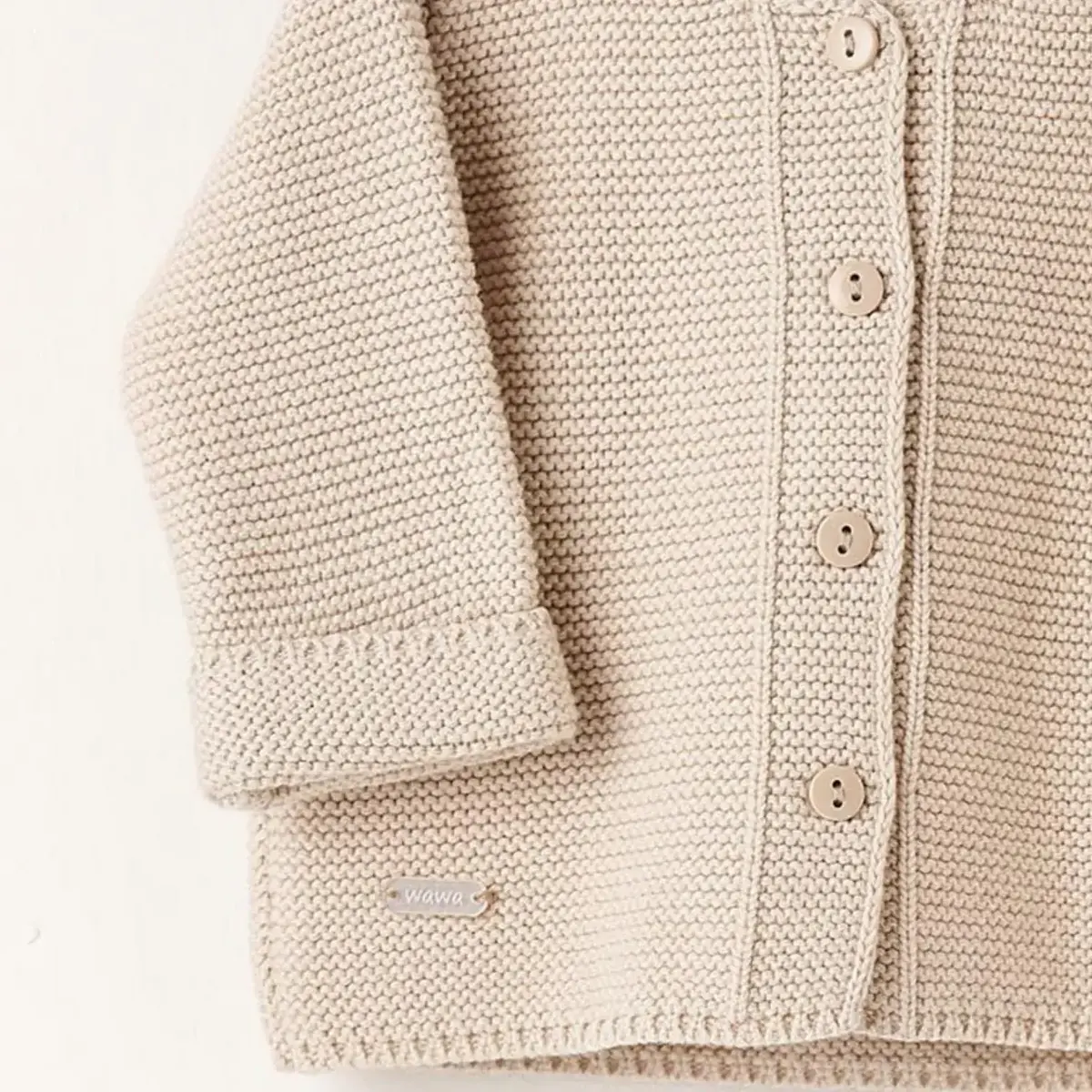 Andy Wawa Ceket Triko Basic  Bej