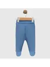 Angeltouch Pantolon Patikli Raporlu Mavi-Gri-Indigo 0-3 Ay