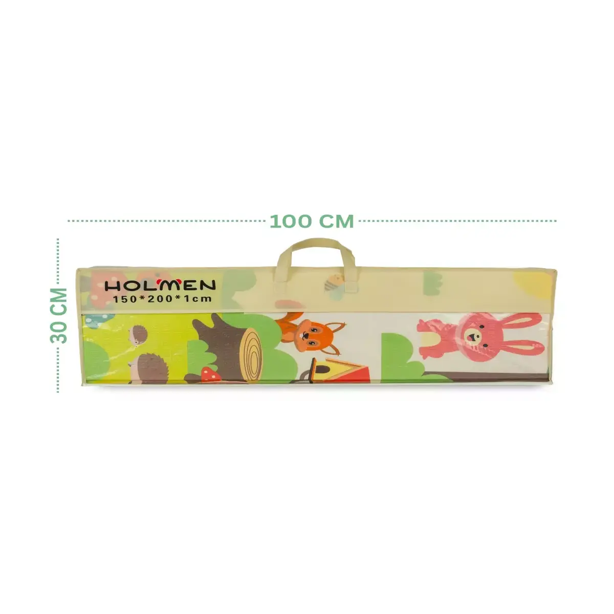 Holmen Katlanabilir Oyun Matı Arabalar Ve Hayvanlar 150x200x1 Cm