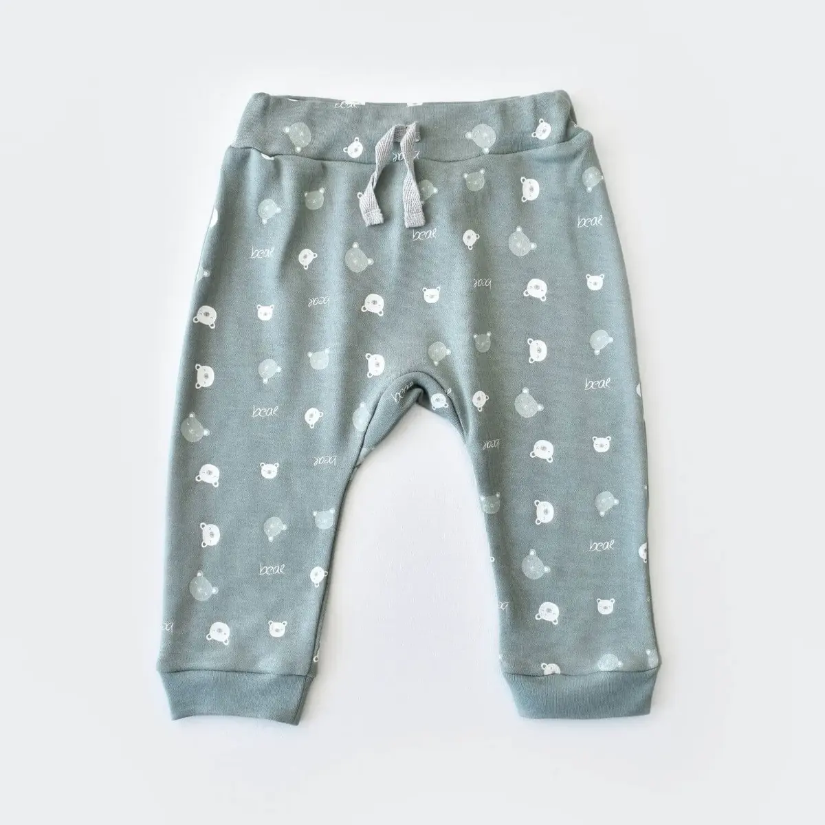 Bibaby Pijama Takımı Organik Hug Me Bear Yeşil