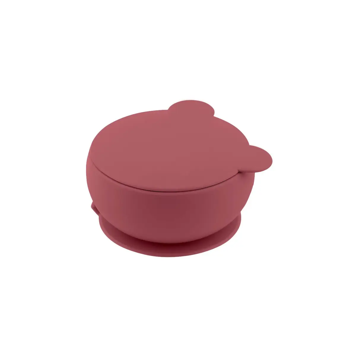 OiOi Vakum Tabanlı Silikon Kapaklı Kase 6+ Ay Velvet Rose