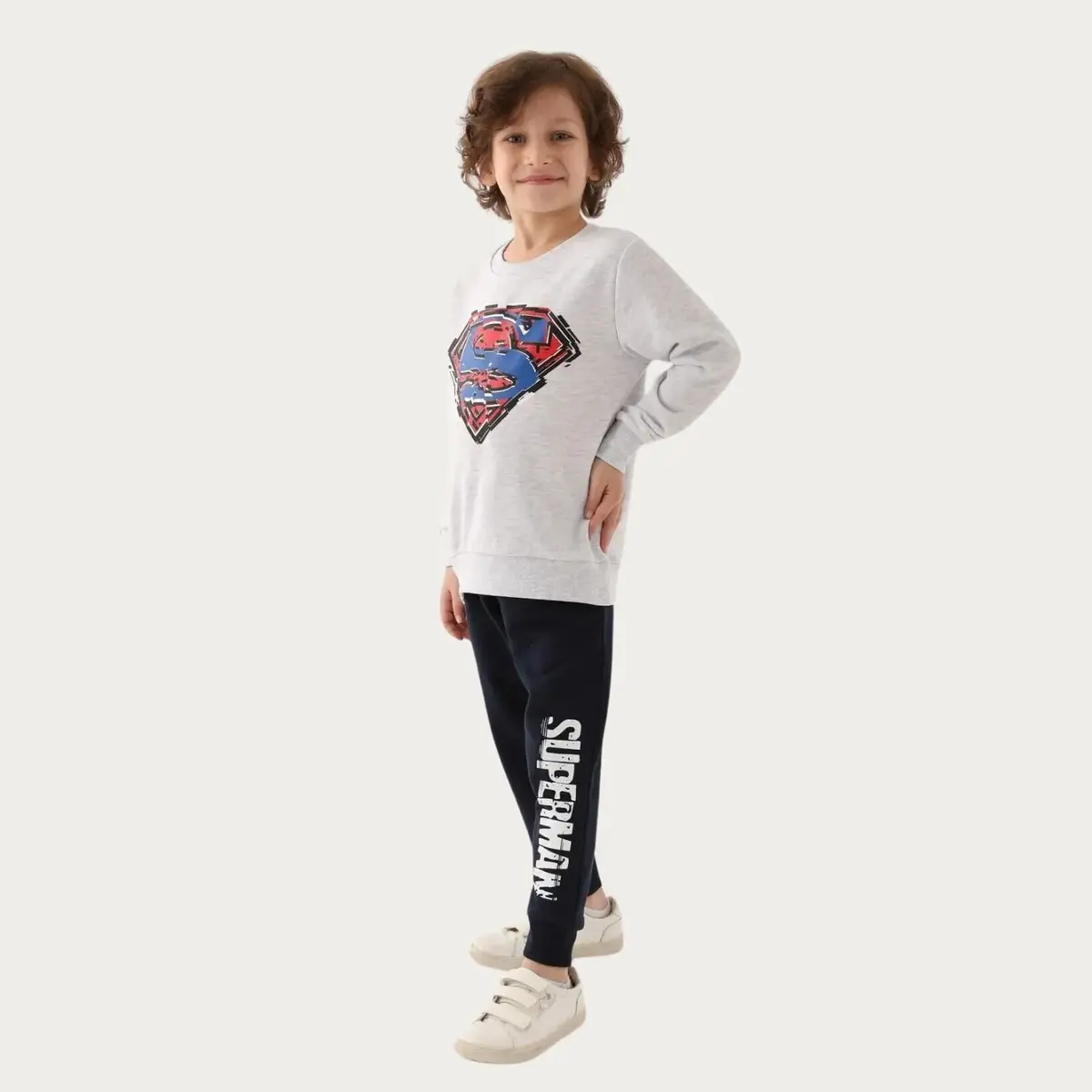 Superman Eşofman Takımı Kar Melanj