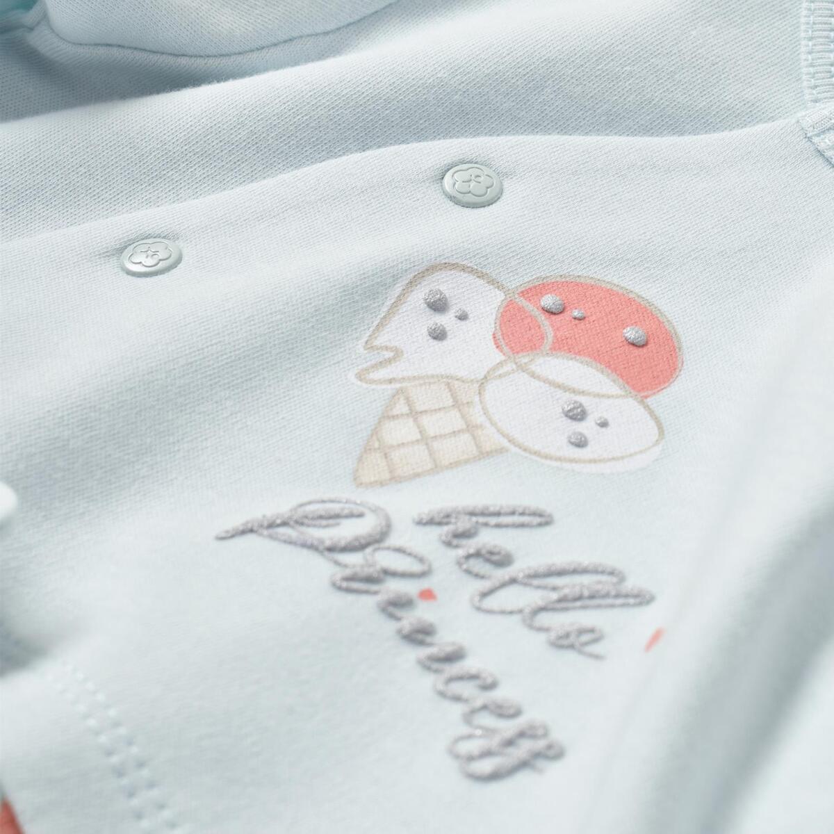 Bibaby Organik Tulum Pretty Ears Bunny Mint - Ekru